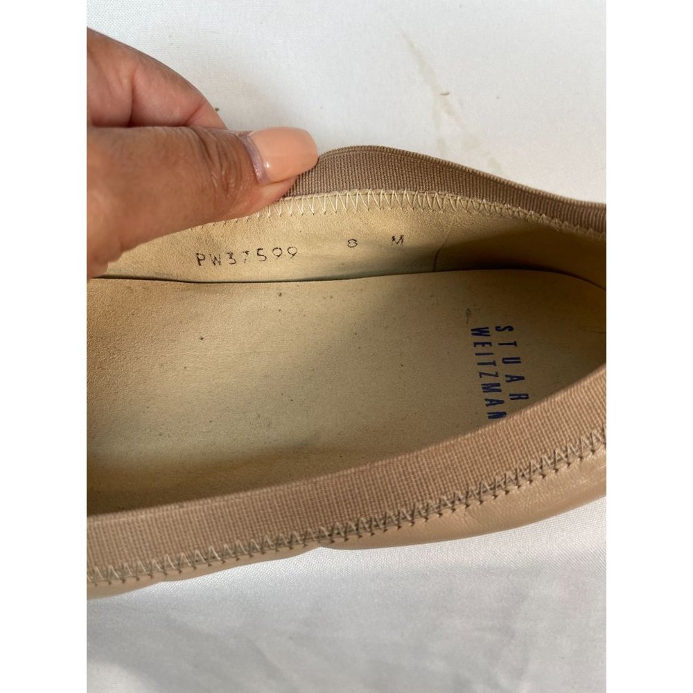 Stuart Weitzman Tipable Elastic Trim Ballerina Fl… - image 6